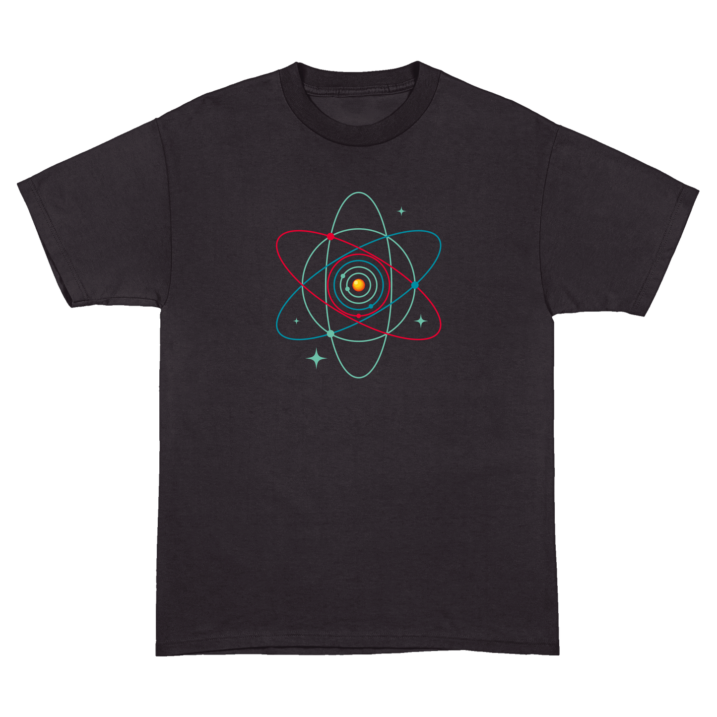 T-Shirt Atom Sonnensystem Groß