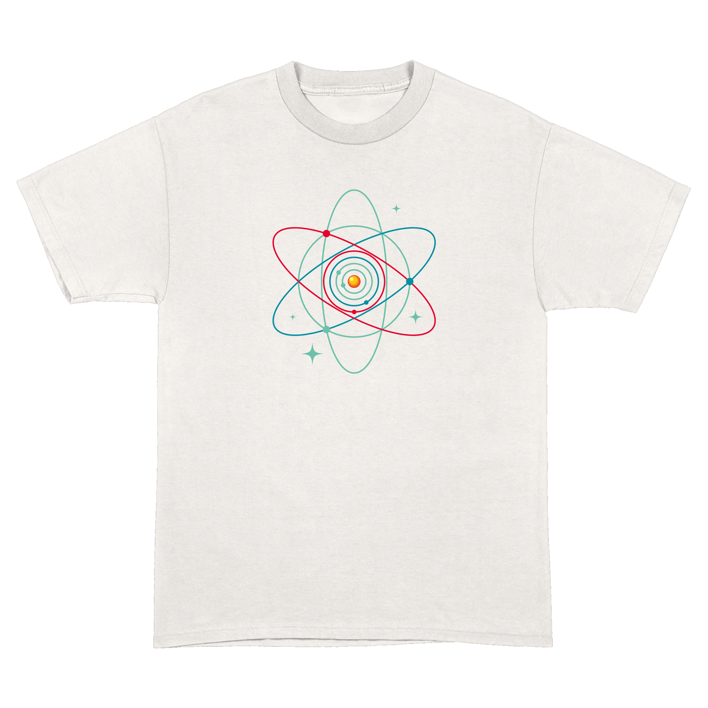 T-Shirt Atom Sonnensystem Groß
