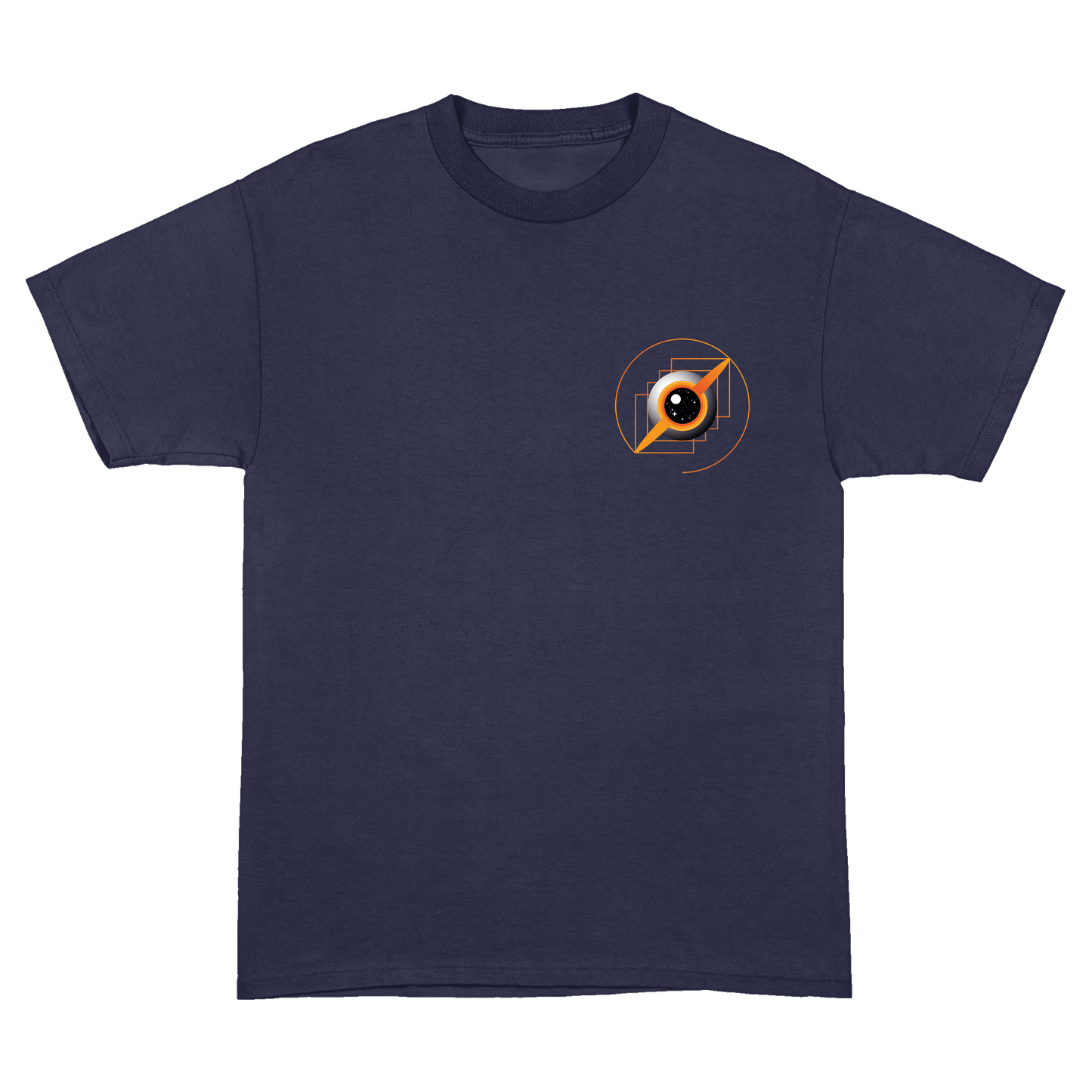 T-Shirt Schwarzes Loch Brust