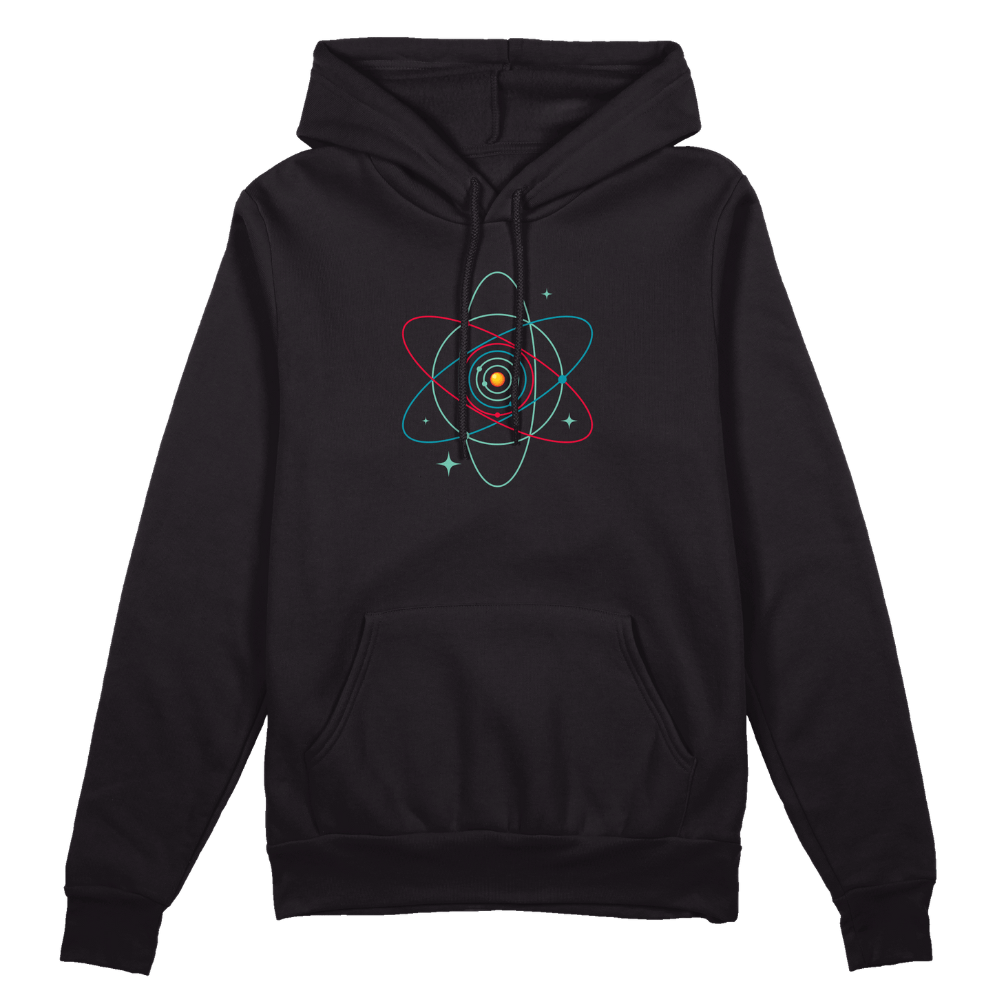 Hoodie Atom Sonnensystem Groß