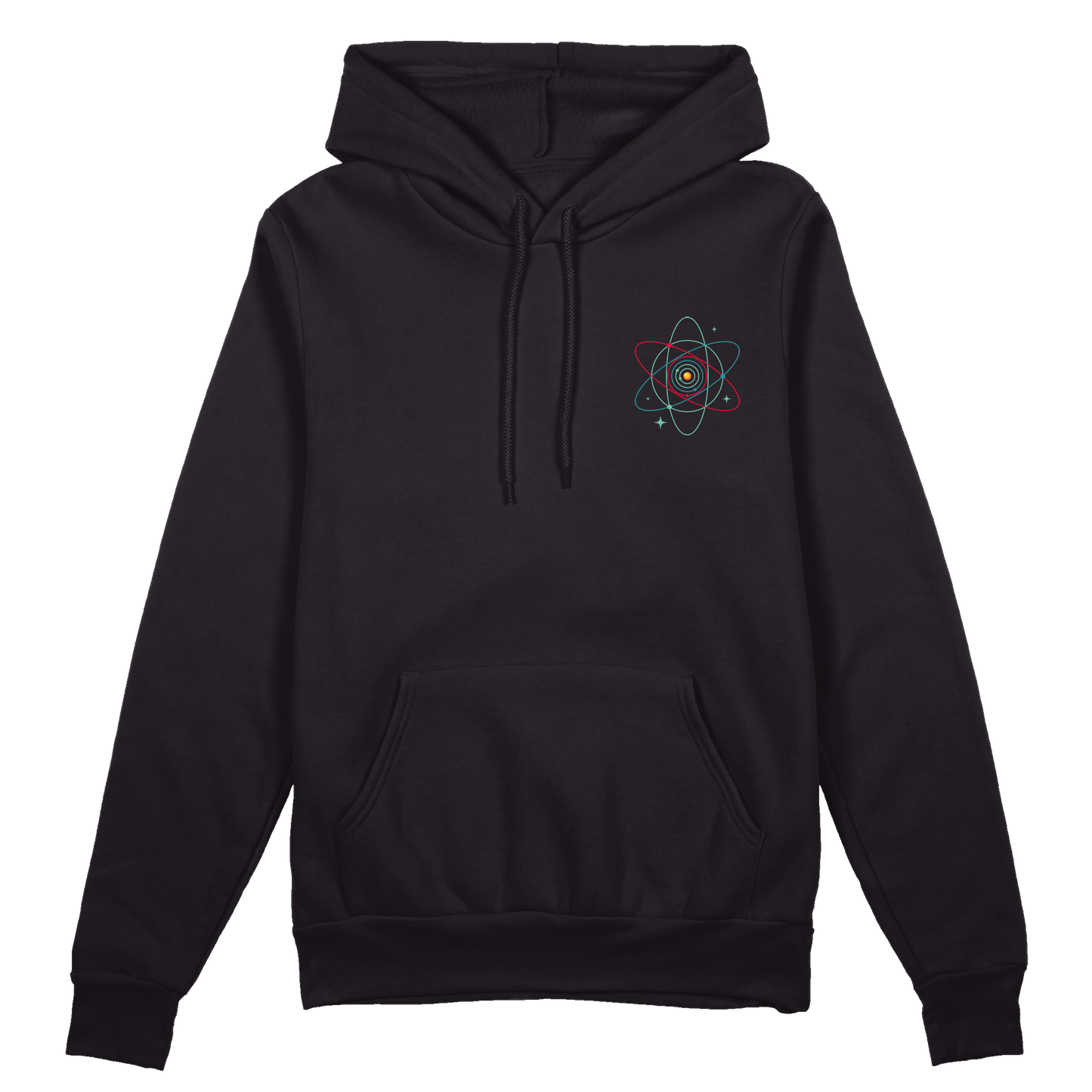 Hoodie Atom Sonnensystem Brust